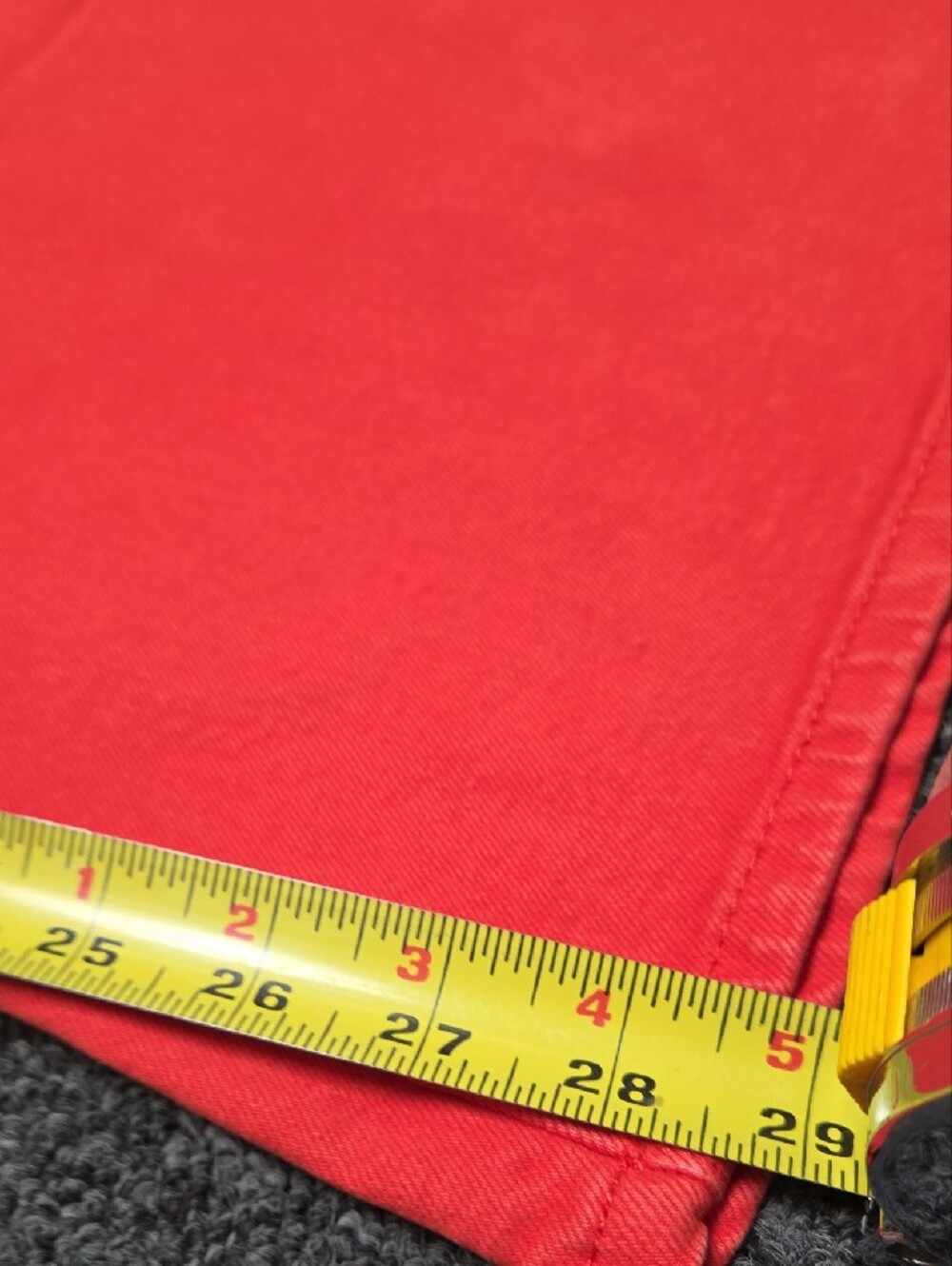(#2C) Universal Thread Wide Leg Flare Jeans in Bright Red - Picture 7 of 7